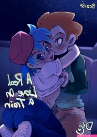 A Real Love On a Train gay porn comic