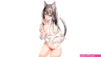 Download wallpaper girl sexy cleavage Anime pussy boobs pretty kitty section seinen in resolution 3840x2160