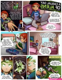 Porn comic A Casual Day of Aliens. Nauyaco Sex comic hot young beauty