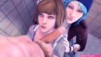 Life Is Strange Threesome Blowjob Hentai Animation