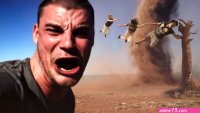 family blown away Tornado Selfie Know Your Meme