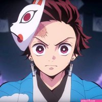 Download Demon Slayer Mask Tanjiro Portrait Wallpaper