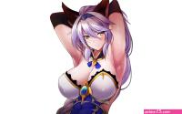 Wallpaper : long hair anime girls animal ears purple hair cartoon armor Gr