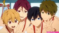 Haru sonriendo! Emosho...Free! Free free