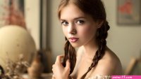 Wallpaper : model brunette looking at viewer portrait Braided hair braids