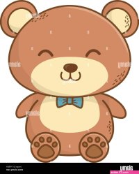 cute teddy bear cartoon vector illustration graphic design Stock Vector Image