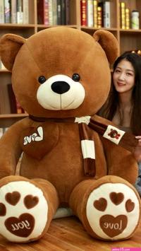 Lotfancy 20 inch teddy bear stuffed animals soft cuddly stuffed plush bear cute