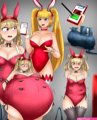 Boobs inflation animation