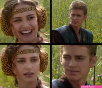 Create meme Anakin and Padme on a picnic Anakin meme Anakin and Padme