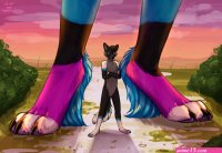 Girls giantess feet crush