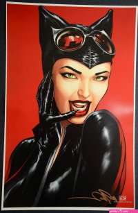 Cat Woman Art Print Signed by Mike Miller eBay Catwoman Catwoman comic Gotham