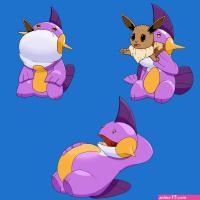 Marshtomp and Eevee Vore External