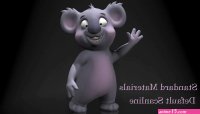 cartoon koala rigged and animated 3d model buy cartoon koala rigged