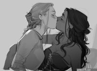 Lesbian couple drawings