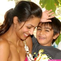 Indian mom and son