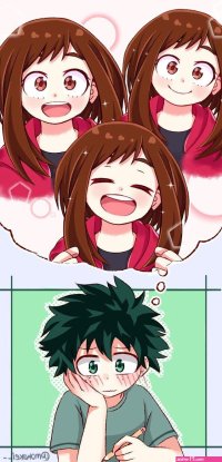 Unforgettable Smile by Moka Keisha Deku x uraraka Anime Marvel spiderman art