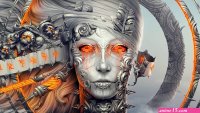 Wallpapers Artificial Woman Giger Style 1920 X 1080 Fantasy... Desktop Backgrou