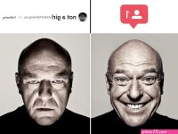 not a girl started following you Dean Norris Reaction Know Your Meme