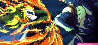 2340x1080 Resolution Kyojuro Rengoku VS Akaza HD Demon Slayer: Kimetsu no Yaiba