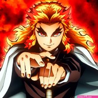 2048x2048 Resolution Kyojuro Rengoku Ipad Air Wallpaper