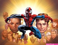 Spiderman Fan Art. Ultimate Spider-Man Vol.1 200 Cover By: Mark Bagley. W