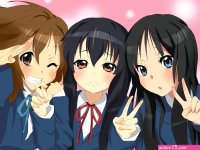 Wallpaper : illustration anime cartoon K ON Akiyama Mio Hirasawa Yui Nakan