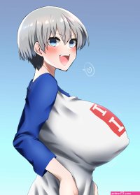 megao 3rd uzaki hana uzaki-chan wa asobitai! absurdres highres 1girl blue