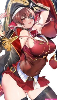 portrait display eyepatches vertical blush 2D anime pirates red eyes thi