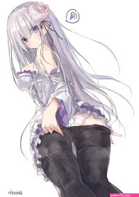 Wallpaper : ass Emilia Re Zero panties pantyhose Re Zero Kara Hajimeru Iseka