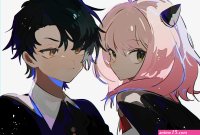 loomyoi2 anya spy x family damian desmond spy x family highres 1boy 1gir