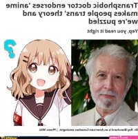Transphobic doctor endorses anime makes people trans theory and were puzzled