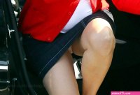 Famous Holiday: Jennifer Garner Upskirt White Panty in The Country Mart Brentwo