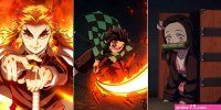 Download Action-packed Demon Slayer Characters Wallpaper Wallpaper Wallpapers.co