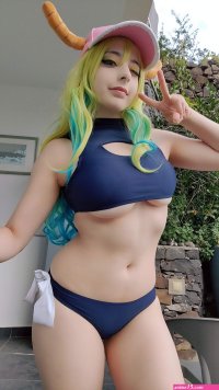 Mikomi Hokina Lucoa Bikini Kobayashisanchi no Maid Dragon COSPLAY-