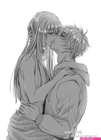 Mystic messenger Anime couple kiss Anime love couple