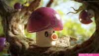 Puff-shroom 3D Plant zombie Plants vs zombies Zombie