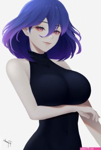 Wallpaper : ryumiko white background minimalism Kinsou no Vermeil purple hai