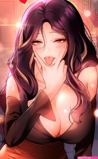 White hair milf anime image 9