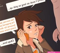 Tracer blowjob comic 4 by cattpott