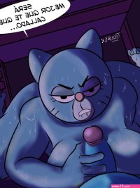 Gumball y su abuela Follando a escondidas