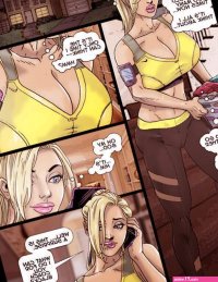 2 Hot Blondes Submit to Big Black Cock Hentai english 03