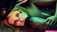 Girl With Glasses Got A Lot Of Unexpected Problems For Her Ass