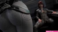 Scifi futa babes having threesome sex in a 3d animated porn