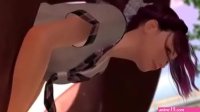 3d teen with big tits gets stucked