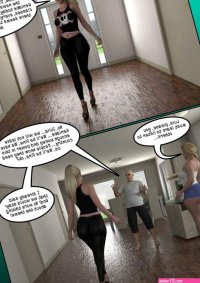 Porn comic 3D Black Takeover. Part 1. Sex comic company of swingers