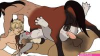 gay furry porn a fox in the stable fluffy girl dog furry footjob porn