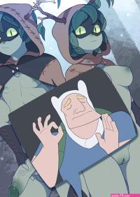 Ra4s Huntress Wizard X Finn X Hunter Wizard Adventure Time