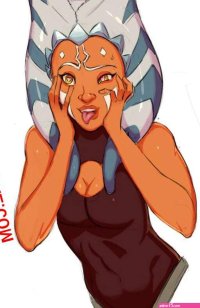. Ahsoka and Stitch. Star Wars. Jedi Sluts