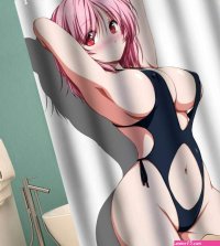 Anime Big Breasts Big Ass Girl Nude Print Shower Curtain Bathroom Supplies Waterproof Bathroom Decoration with Hook : Amazon.ca: Home