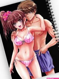 Carnet for Sale avec luvre Couple danime sexy